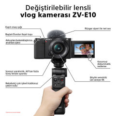 Sony ZV-E10 Body Aynasız Fotoğraf Makinesi