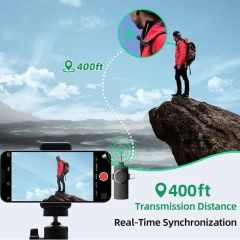 XBOON Telefon ve Kamera için Kablosuz Yaka Mikrofonu