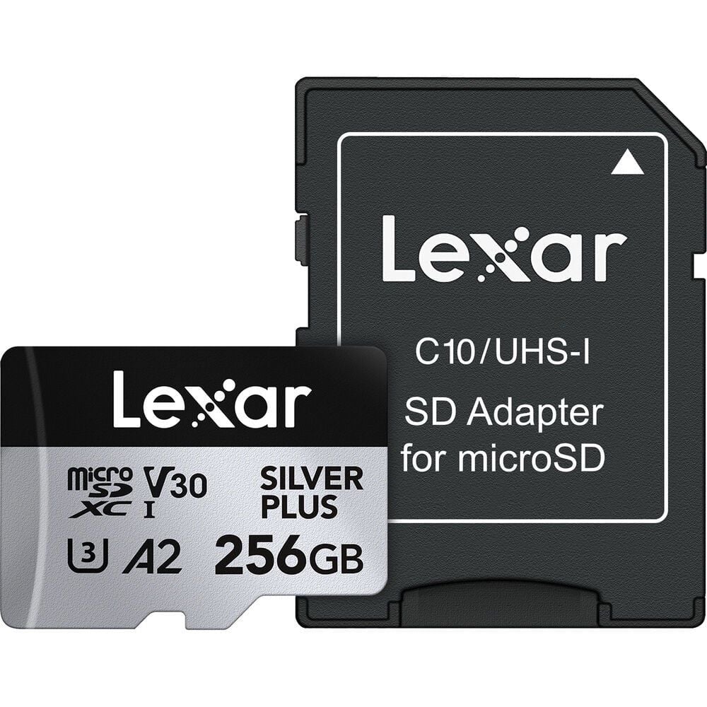 Lexar Professional 256GB 205 MB/s Silver Plus Mikro SD Hafıza Kartı