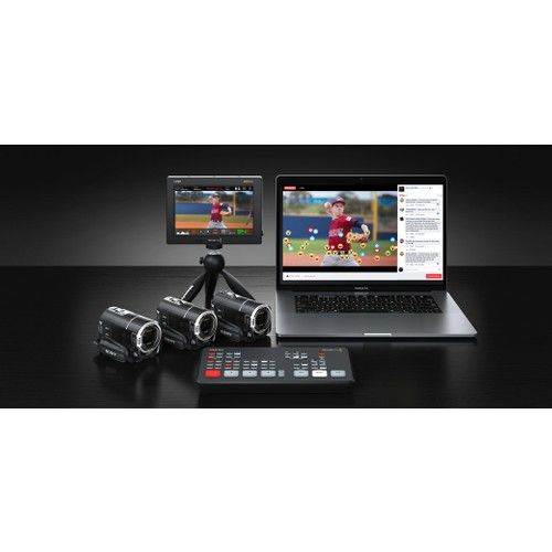 Blackmagic Atem Mini – farklı açıdan görünüm Blackmagic Atem Mini farklı açıdan görünüm