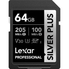 Lexar Professional Silver Plus LSDSIPL064G UHS-I U3 V30 64 GB Hafıza Kart
