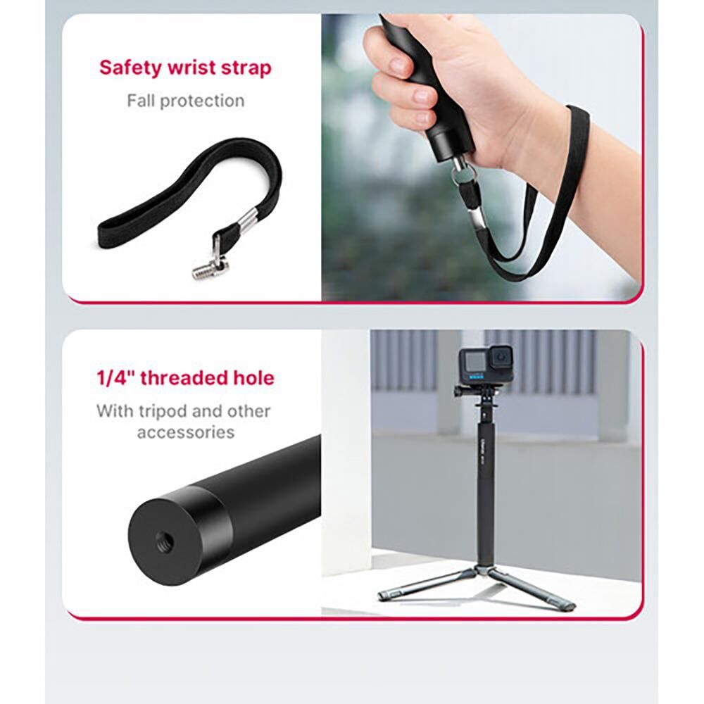 Ulanzi MT-58 Aksiyon Kamerası – yakın plan görseli Ulanzi MT-58 Aksiyon Kamerası yakın plan görseli