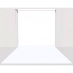 Stüdyo Teknik 270cm x 580cm Sonsuz Beyaz Fon Perdesi Seti