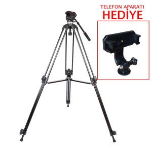 PDX 508B Profesyonel Tripod Telefon Aparatı Hediyeli