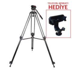 PDX 508B Profesyonel Tripod Telefon Aparatı Hediyeli