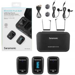 Saramonic Blink500 ProX B2R 2 Kişilik Kablosuz Yaka Mikrofonu
