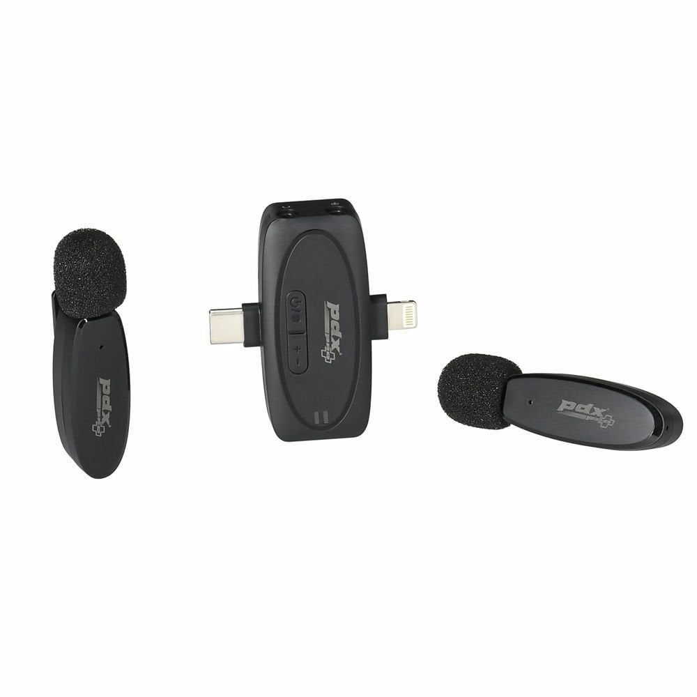 PDX PRO V6-2 ikili Kablosuz Yaka Mikrofonu
