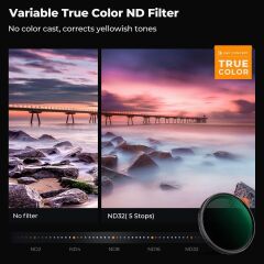 K&F Concept 67mm NANO-X ND2-32  (1-5 Stop) True Color Ultra  Değişken Filtre