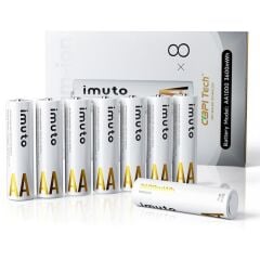 Imuto 3600mWh AA Şarj Edilebilir Lityum Pil (8’li Paket)