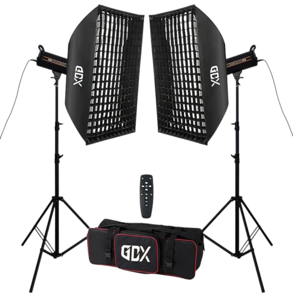 GDX HD-200II C BiColor 2'li Işık Seti 200W Video Led Işığı