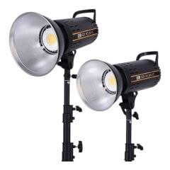 GDX HD-200II C BiColor 2'li Işık Seti 200W Video Led Işığı