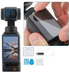 Oem Dji Osmo Pocket 4 ve 3 Için Cam Ekran Koruyucu Seti