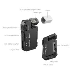 SmallRig 5710 Başparmakla Kullanılabilen Günlük Kullanım El Feneri