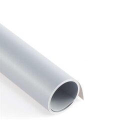 GDX Stüdyo Fon Perde, PVC Arka Plan, Silinebilir, Kırışmaz (Grey/Gri) 120x200 Cm