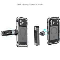 SmallRig 5585 Megatron Edition iPhone 17 Pro  için Çift El Tipi Mobil Cihaz Kiti