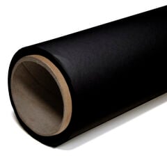 GDX Sabit (Tavan & Duvar) Kağıt Sonsuz Stüdyo Fon Perde (Black/Siyah) 2.70x11 Metre