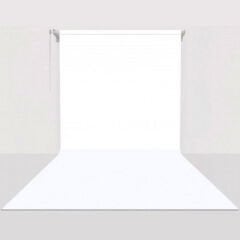 GDX Sabit (Tavan & Duvar) Kağıt Sonsuz Stüdyo Fon Perde (White/Beyaz) 2.70x11 Metre