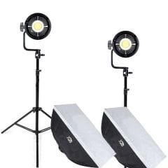 Gdx HDB-80W 2'li Led Video Işığı - Batarya Seti Hediyeli