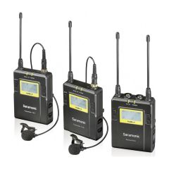 Saramonic UwMic9 TX9+TX9+RX9 Kit2 UHF Kablosuz Yaka Mikrofonu