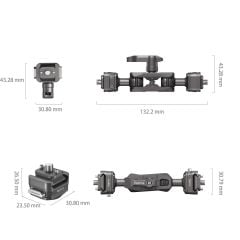 SmallRig 4488 HawkLock H21 Hızlı Çıkarma Sihirli Kol ve Bilyalı Başlık
