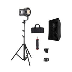 GDX HDB-135R RGB Full Set (Gridli 60x90 Softbox + 260 cm Kalın Işık Ayağı) - Batarya Seti Hediyeli