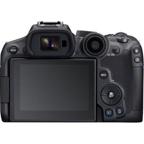 Canon EOS R7 18-150mm – farklı açıdan görünüm Canon EOS R7 18-150mm farklı açıdan görünüm