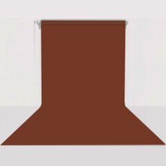 GDX Sabit (Tavan & Duvar) Kağıt Sonsuz Stüdyo Fon Perde (Chestnut) 2.70x11 Metre