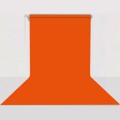 GDX Sabit (Tavan & Duvar) Kağıt Sonsuz Stüdyo Fon Perde (Tangelo) 2.70x11 Metre