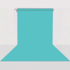 GDX Sabit (Tavan & Duvar) Kağıt Sonsuz Stüdyo Fon Perde (Baby Blue) 2.70x11 Metre