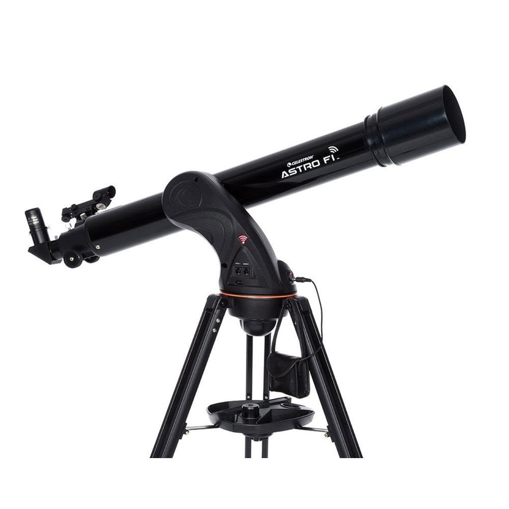 Celestron AstroFi 90mm WiFi Teleskop – farklı açıdan görünüm Celestron AstroFi 90mm WiFi Teleskop farklı açıdan görünüm