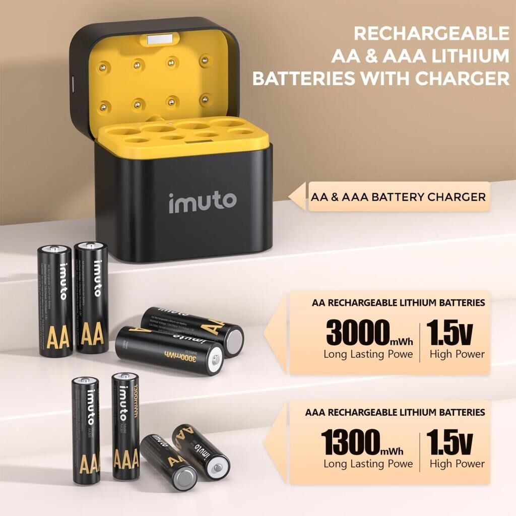 Imuto 3000mWh AA & 1300mWh AAA detay görseli