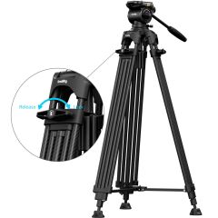 SmallRig 5443 FSD14 FreeSpeed ​​Ağır Hizmet Tipi Karbon Fiber Tripod