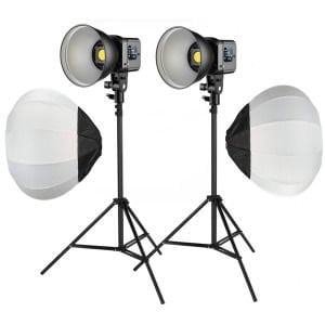 PDX SD80D Bi-Color LED İkili Işık Ayaklı, Balon Softbox Kit