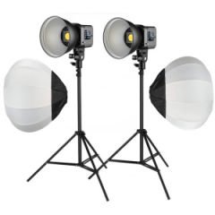 PDX SD80D Bi-Color LED İkili Işık Ayaklı, Balon Softbox Kit