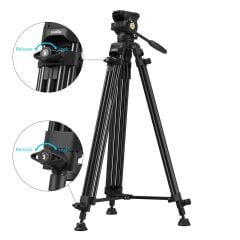 SmallRig 5440 AD14 Ağır Hizmet Tipi Alüminyum Alaşımlı Tripod