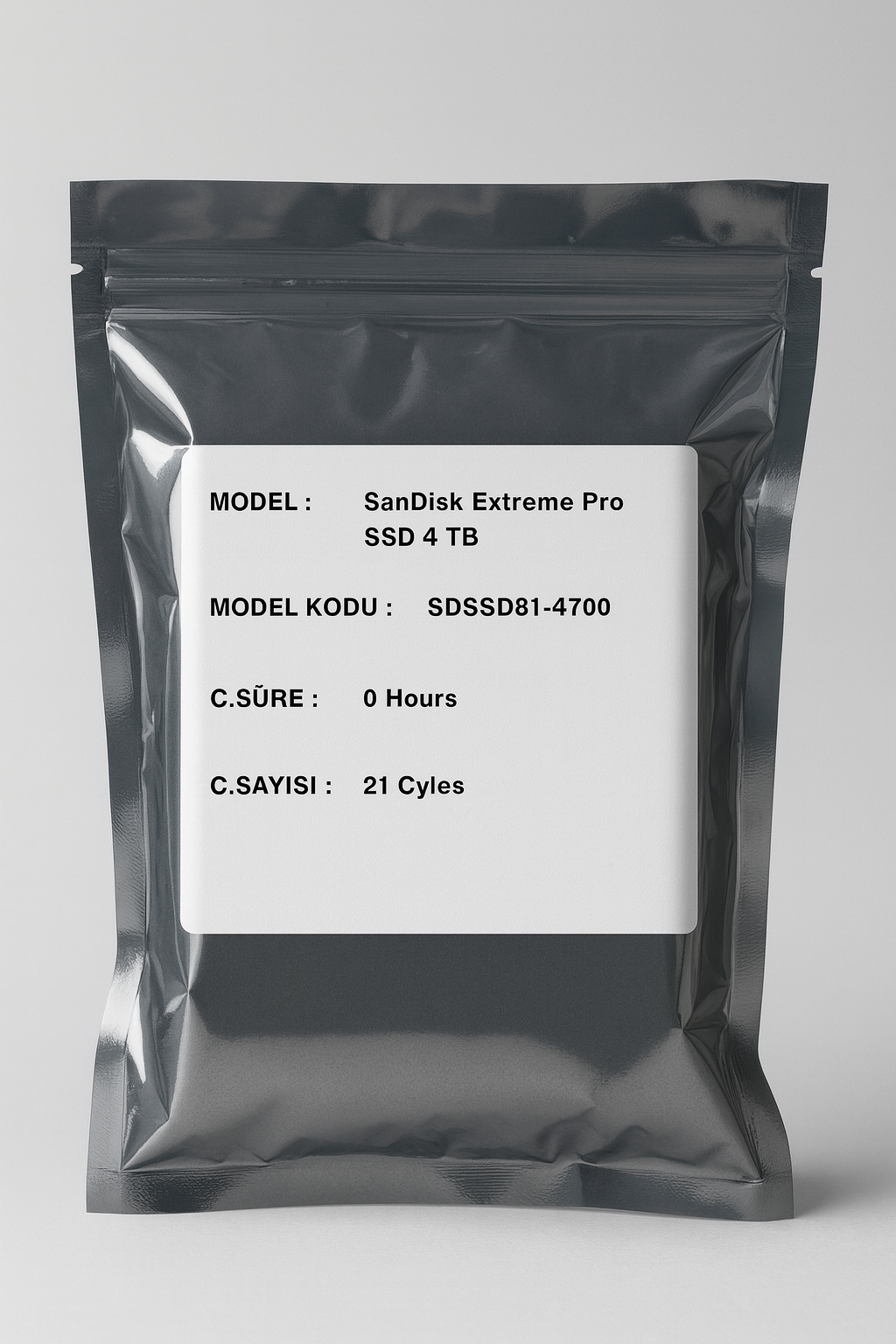 SanDisk Extreme Pro SSD 4TB USB 3.2 Gen 2x2 Taşınabilir SSD - KUTUSUZ GÜMRÜK ÜRÜNÜ