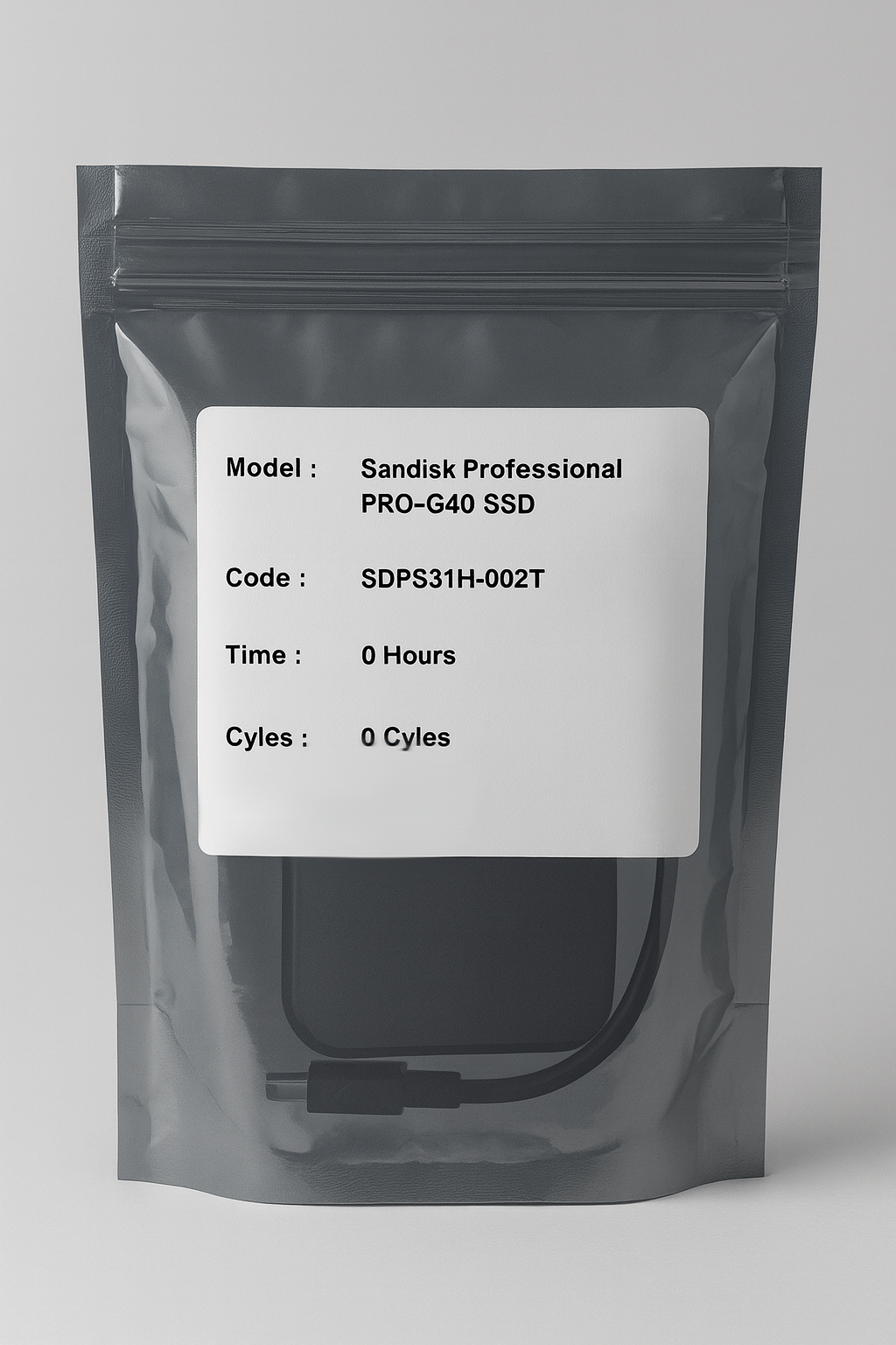 SanDisk Professional PRO-G40 2TB – ürün görseli SanDisk Professional PRO-G40 2TB ürün görseli