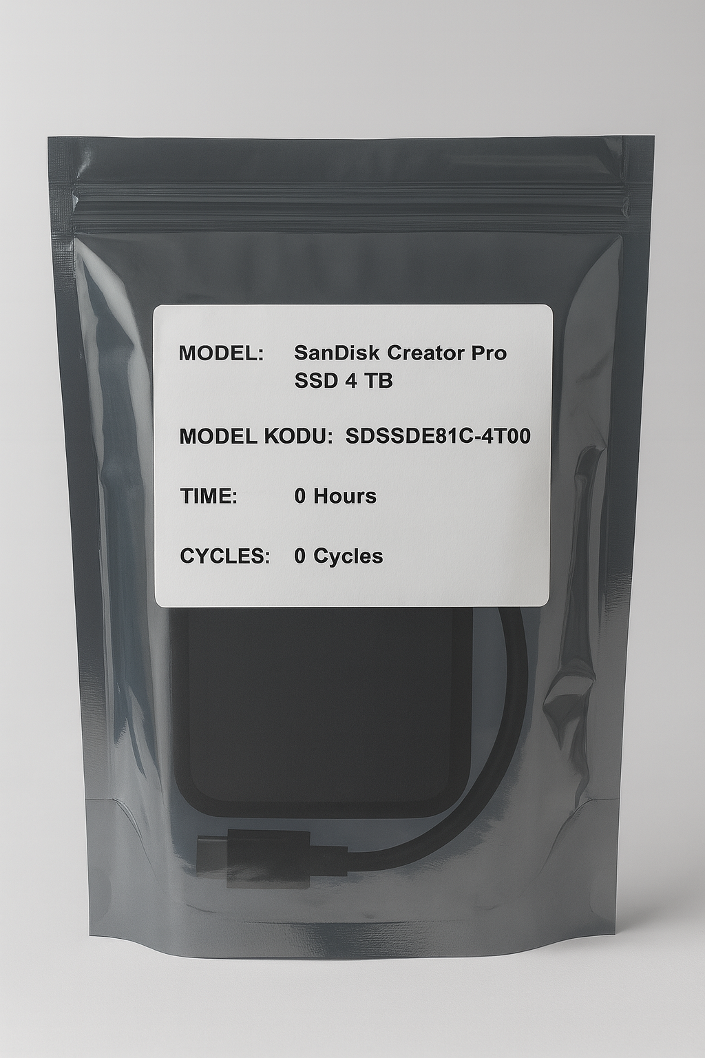 SanDisk Creator Pro SSD 4TB USB 3.2 Gen 2x2 Taşınabilir SSD