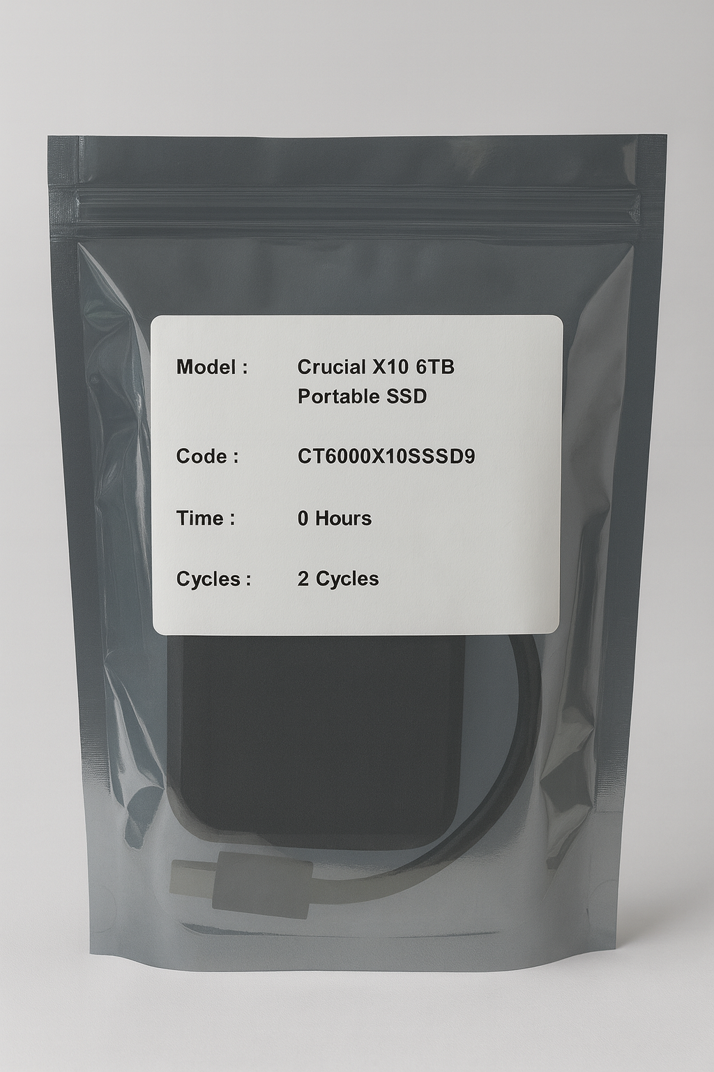 Crucial X10 6TB – ürün görseli Crucial X10 6TB ürün görseli