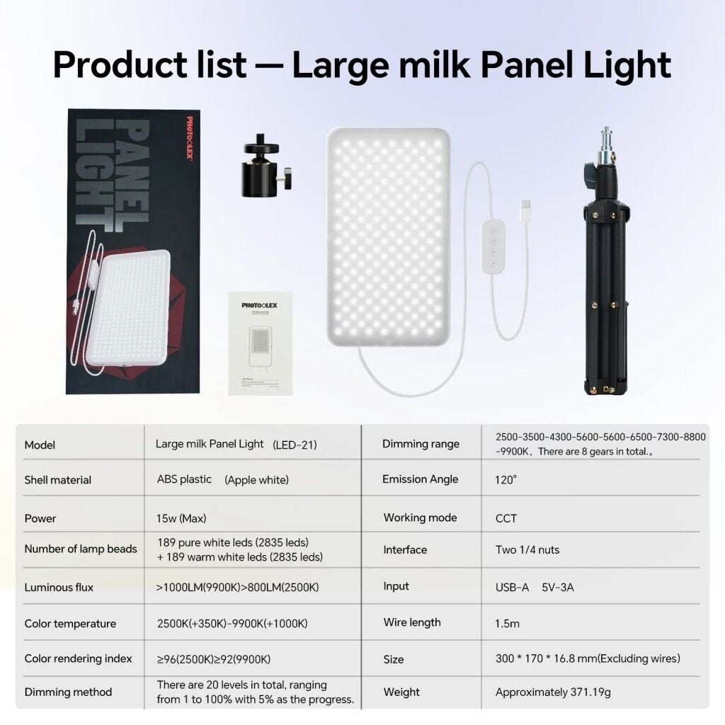 Photoolex MilkGlow Pro – farklı açıdan görünüm Photoolex MilkGlow Pro farklı açıdan görünüm