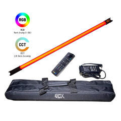 GDX TB-100 RGB 45W Youtube Canlı Yayın Arka Plan Renkli Dolgu Işığı Led Tüp Işık (Uzunluk: 100 cm)