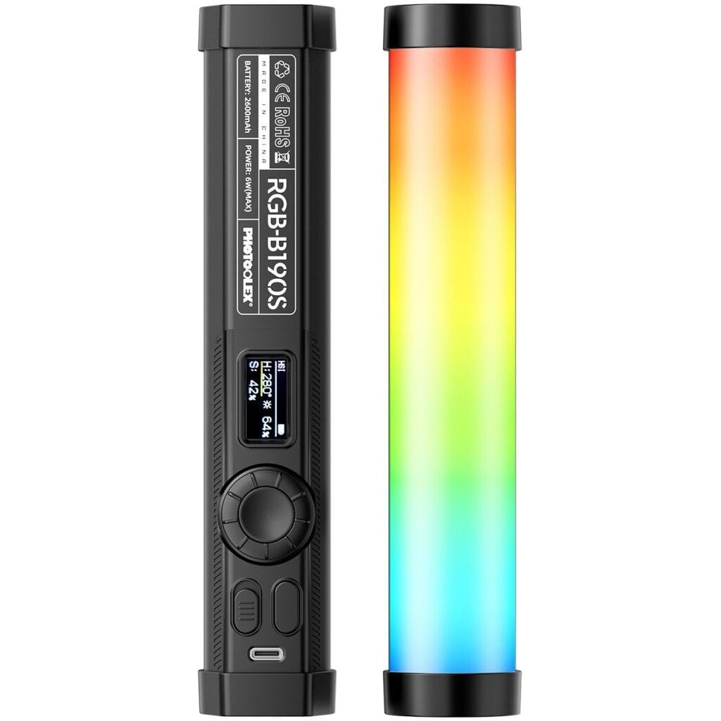Photoolex B190S RGB LED Tube Light – detay görseli Photoolex B190S RGB LED Tube Light detay görseli