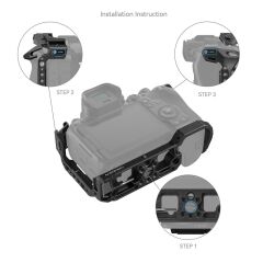 SmallRig 4161 Black Mamba Canon EOS R6 Mark II / R6 Mark III  için Kafes