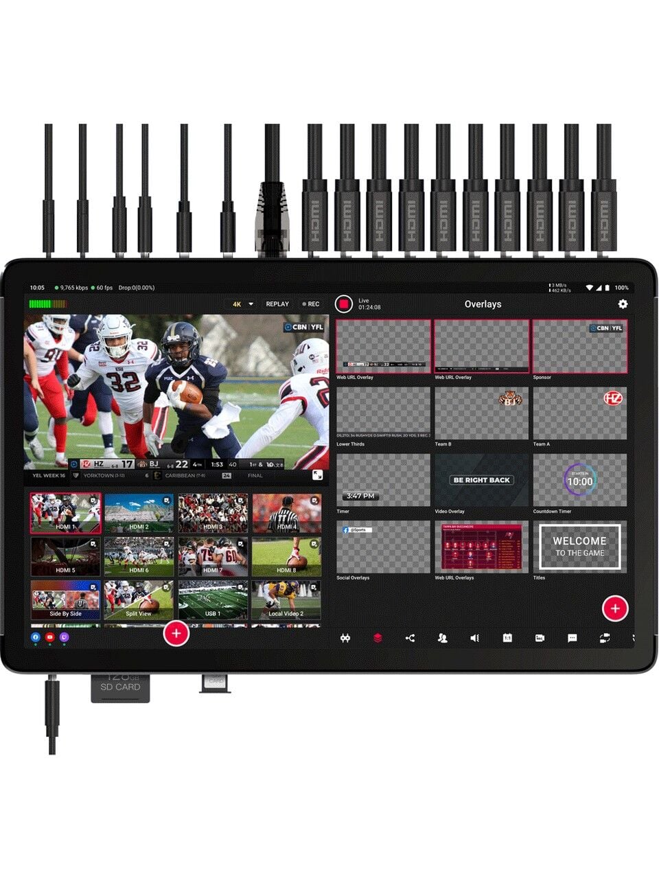 YoloLiv YoloBox Extreme Profesyonel Canlı Yayın Cihazı ve Reji Sistemi