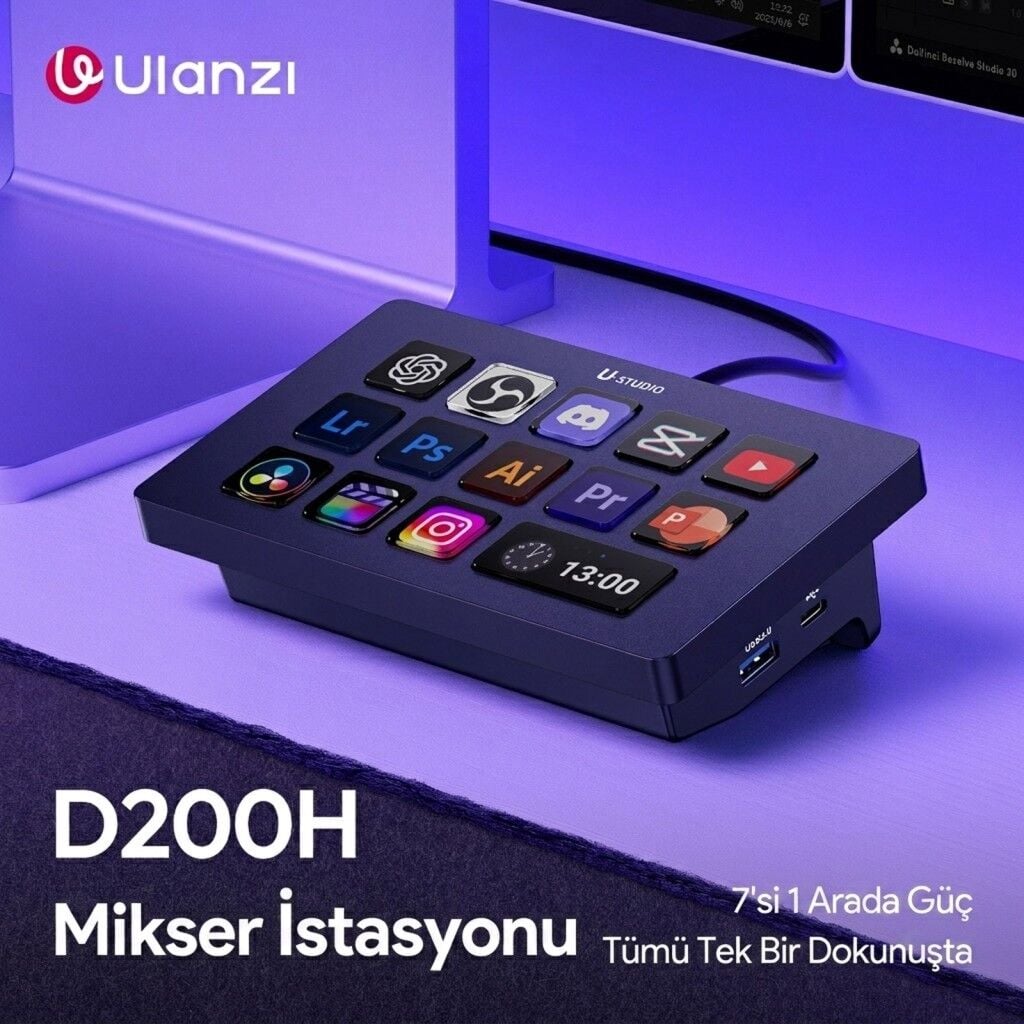 Ulanzi D200H farklı açıdan görünüm
