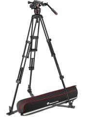 Manfrotto Nitrotech 608 Head & Alu Twin GS Video Tripod