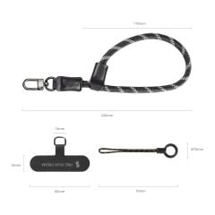 SmallRig 4990 FilMov Telefon Bileklik Kayışı (Siyah)