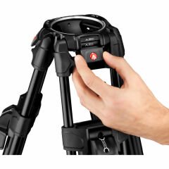 Manfrotto MVK612TWINFA Nitrotech 612 & 645 Alu Twin FTT Video Tripod