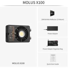 Zhiyun Molus X100 Pro Kit 100W Taşınabilir Işık