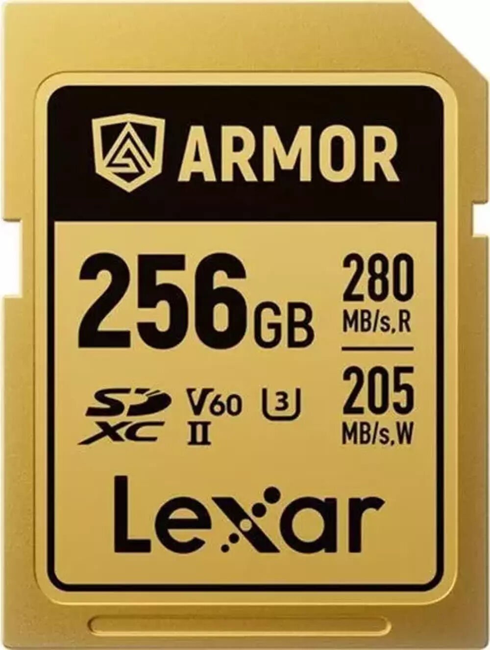 Lexar 256GB Armor Gold UHS-II SDXC 6K V60 Hafıza Kartı